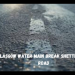 Glasgow water main break shettleston road