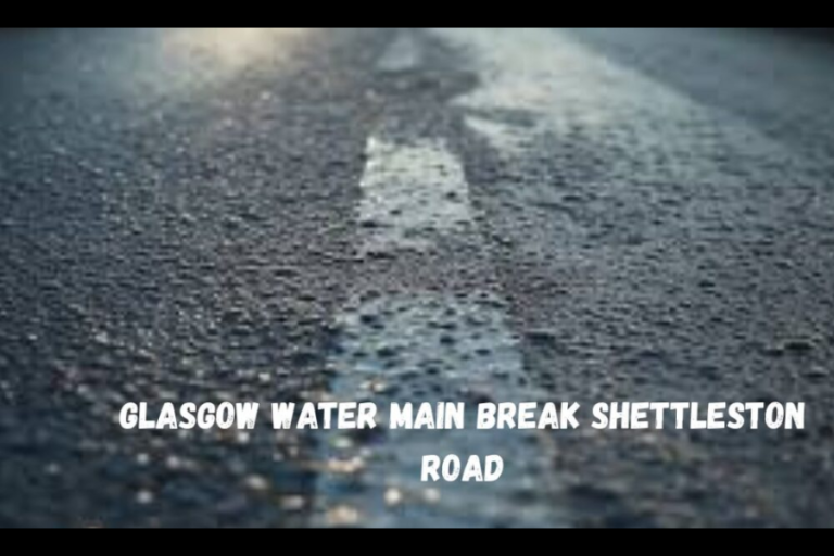 Glasgow water main break shettleston road